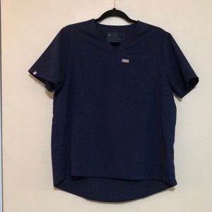 Figs Kaya Scrub Top Navy